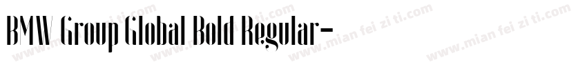 BMW Group Global Bold Regular字体转换